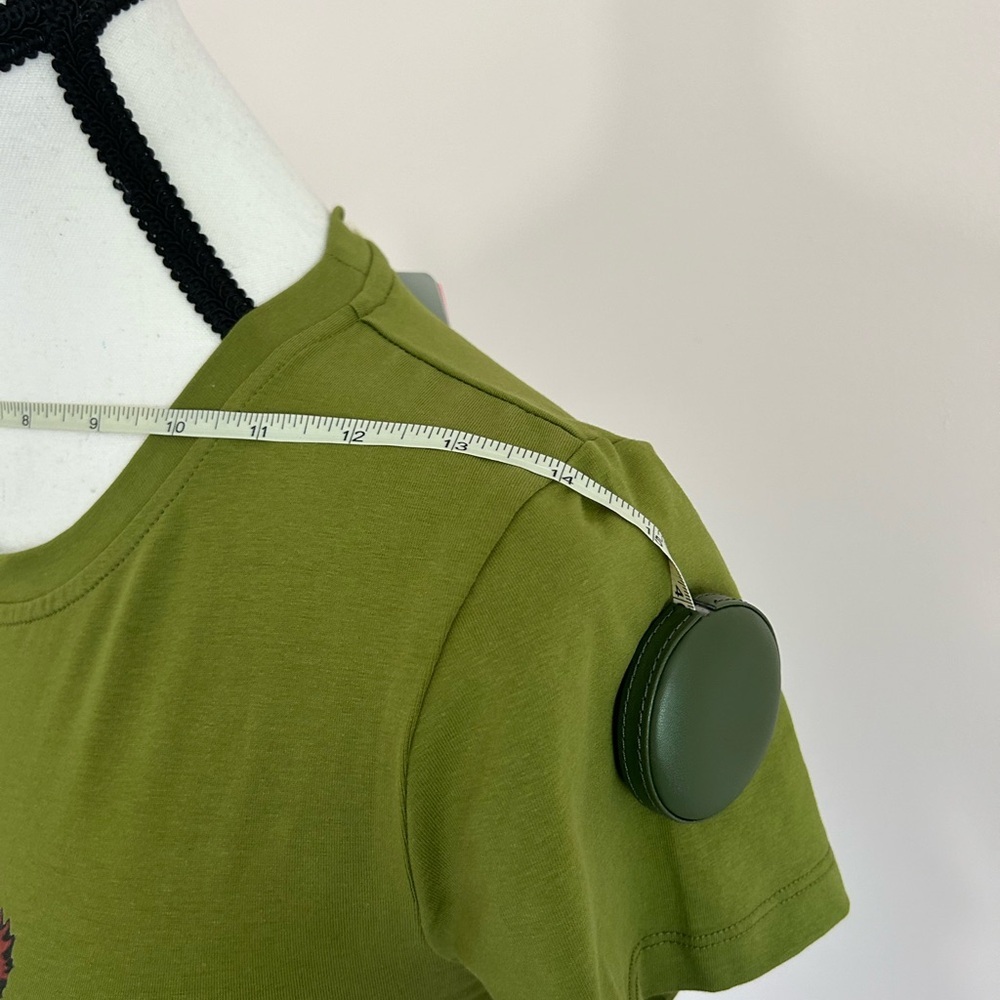 SinsaGom Teddy Bear and Hearts Green T-shirt - Picture 5 of 6